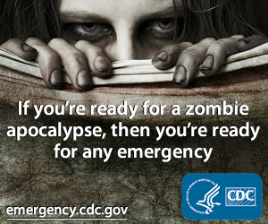 CDC's link image for the Zombie Apocalypse preparedness